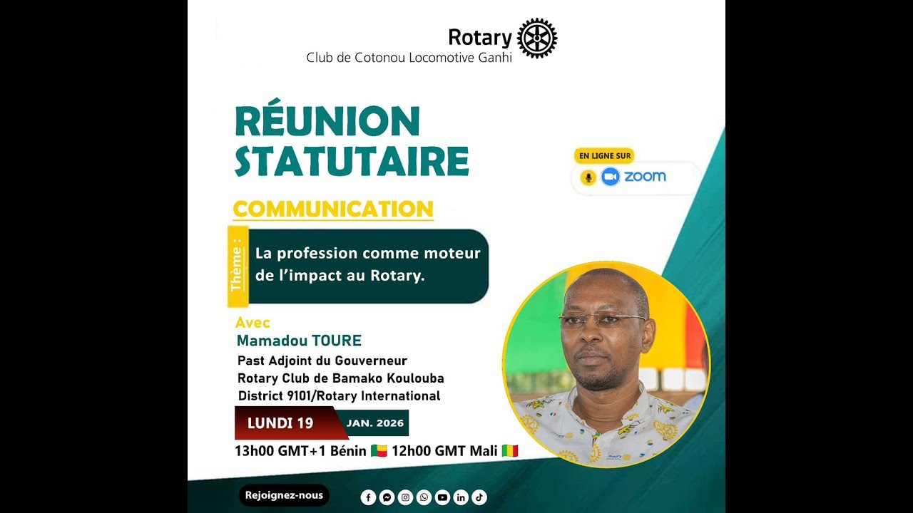 La profession comme moteur de l’impact au Rotary---PAG Mamadou TOURE