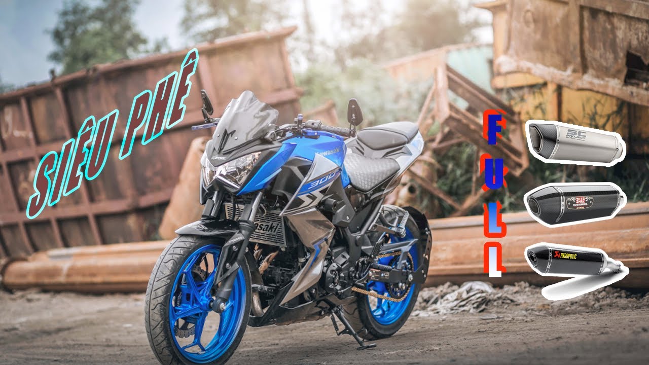 Full Exhaust Of Z300 - Arrow, Akrapovic, Yoshimura - Siêu Uy Lực