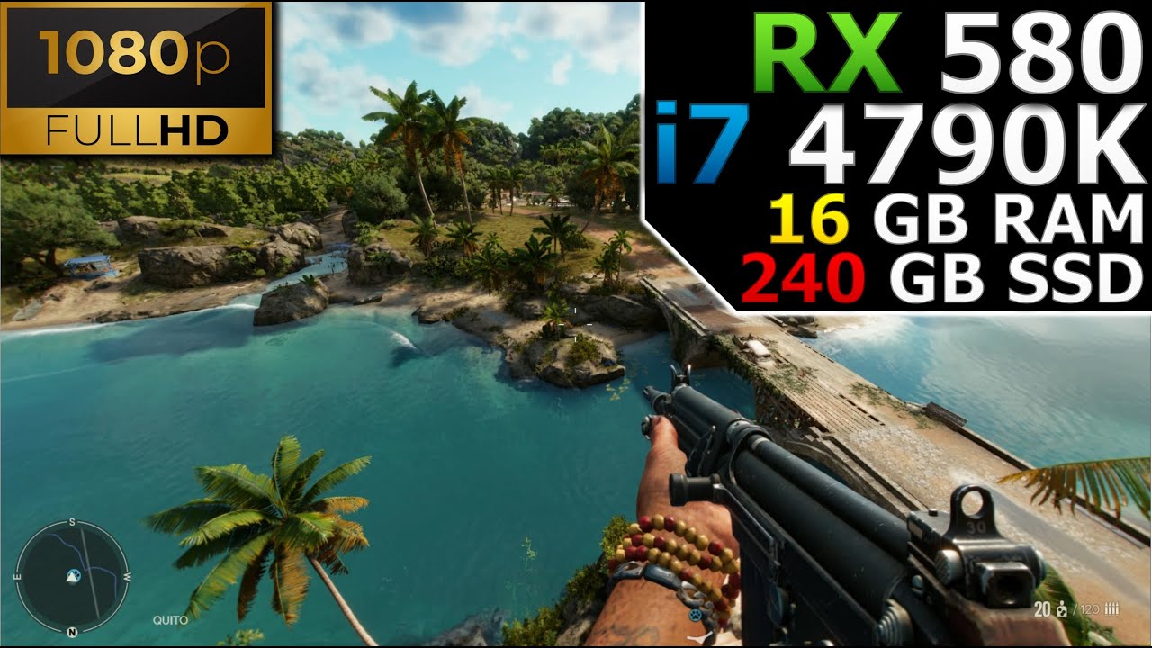 Far Cry 6 | 1080p | RX 580 | i7 4790K | 16GB RAM | 240GB SSD