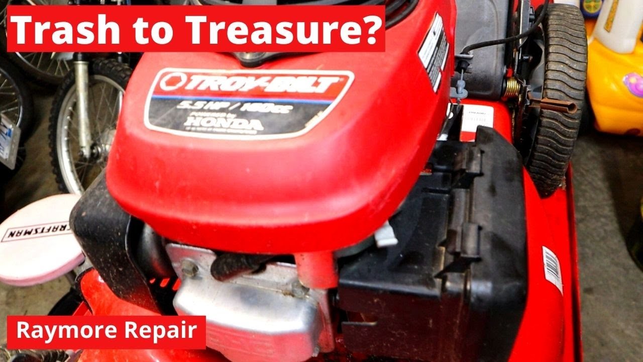 Troy-Bilt Push Mower with Honda Engine From Roadside Gets New Life. Will it Run? Yes it Will.