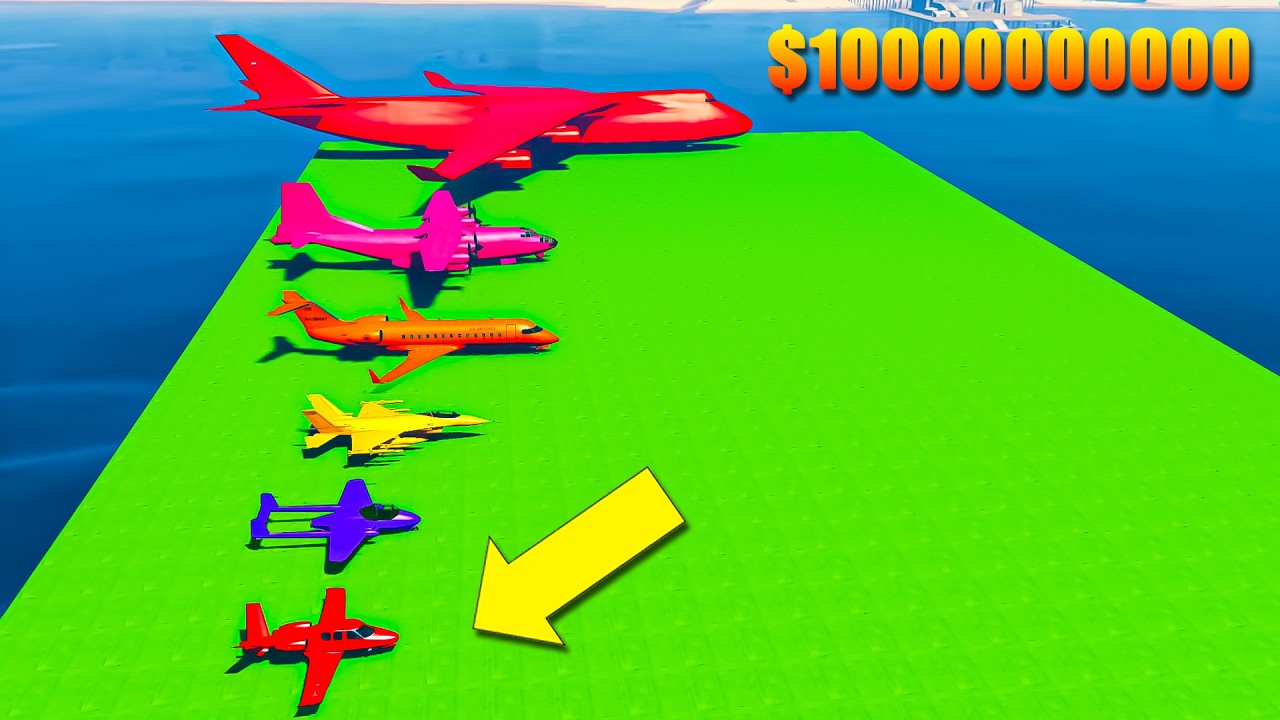 $1000000000000 Plane Crash Challenge with SuperHeroes😍|#gta5