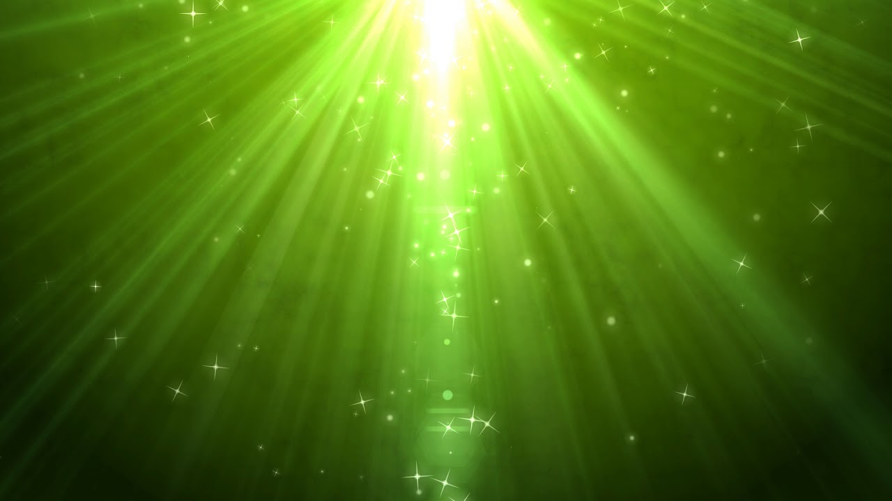 Green Sparkling Particle Rain: Free Animation Loop Background
