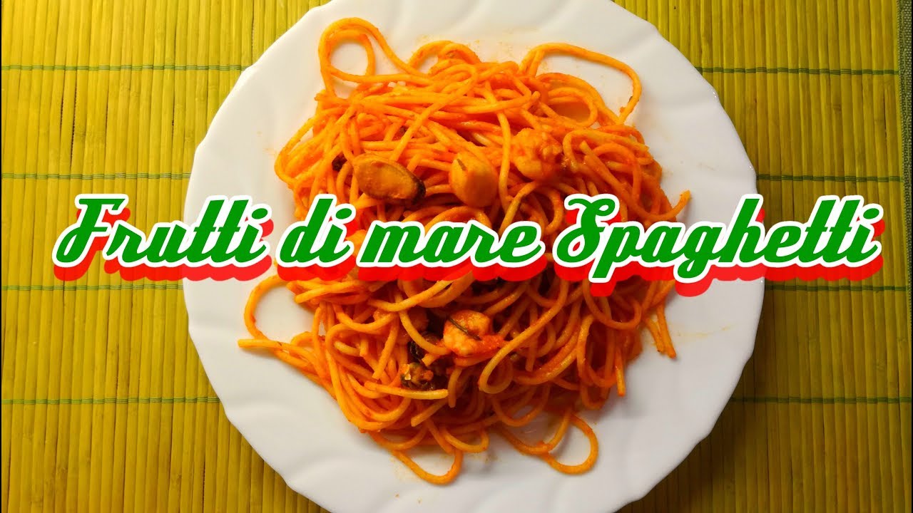 Retro konyha - Frutti di mare spaghetti eredeti Olasz recept alapján / tenger gyümölcsei spagetti