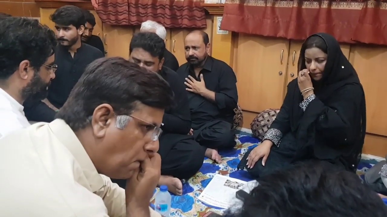 Syed Raza Abbas Shah With MNA Nafisa Shah Noha-Parda Dunia Ko Sikhane Wali(10Muharram At Kotdiji)