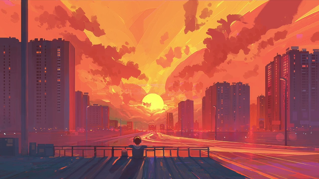 Lofi Beats - Under The Orange Skies...
