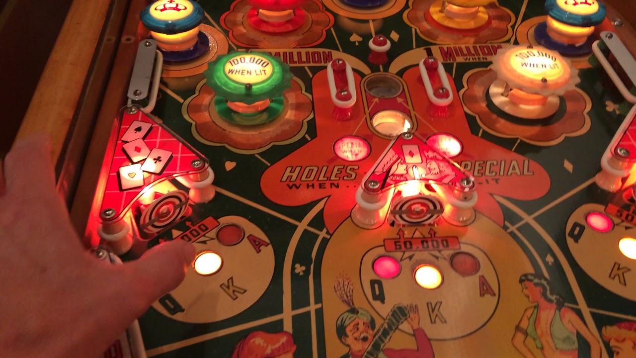 Gottlieb's Pinball Woodrails Ace High 1957