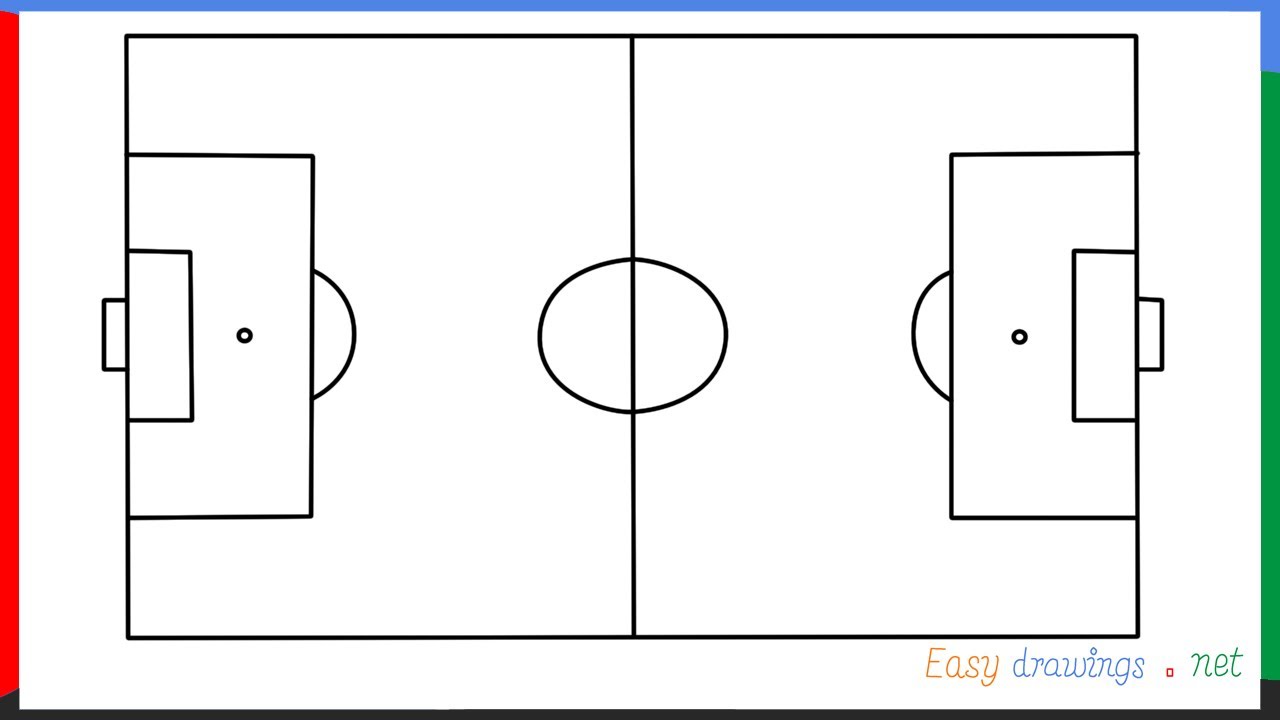 How To Draw A Football Court Step by Step for Beginners