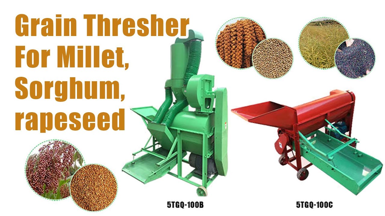 Taizy Sorghum Thresher Machine for Millet, Pearl Millet, Sorghum, Rapeseed-Multifunctional Thresher