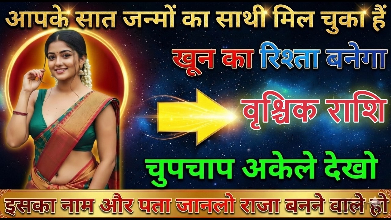 वृश्चिक राशि | आपका 7 जन्मों का साथी से मिलन होगा, नाम और पता जान लो vrischikrashi