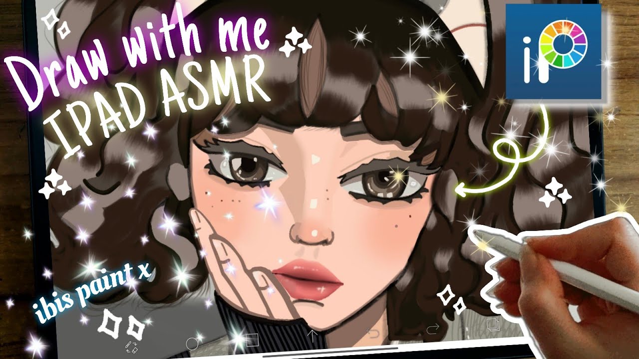 20 min Draw with me 💖 ¦ ipad ASMR ¦ digital art🎨 ¦ full Art ¦ ibis paint x ¦