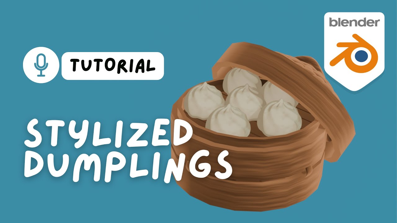 How to make 3D Stylized Dumplings in Blender | Blender Tutorials