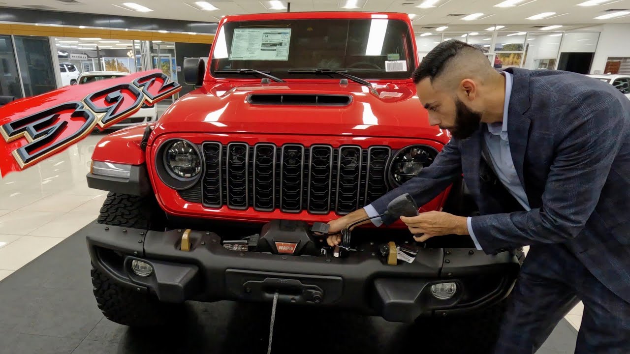 2024 Jeep Wrangler 392 Warn Winch Extreme Recon Sky-one touch power top Fire cracker red EXHAUST REV