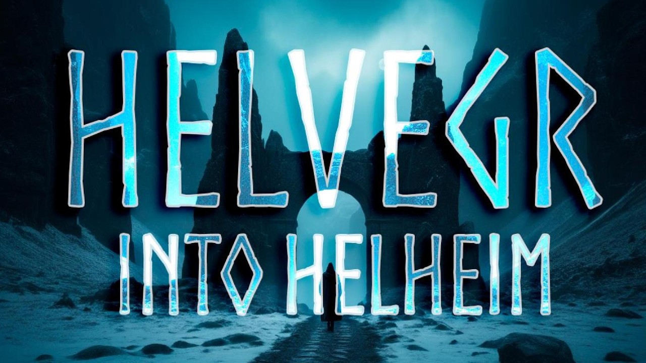 HELVEGR — Into Helheim | Dark Viking Ritual Music (Lyric Video)