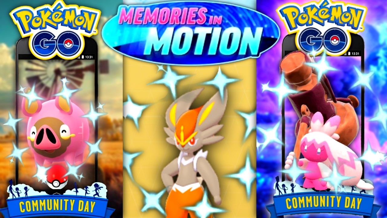 *NEW SEASON MEMORIES IN MOTION SHINY LECHONK CD & NEW GIGANTAMAX* Pokemon GO