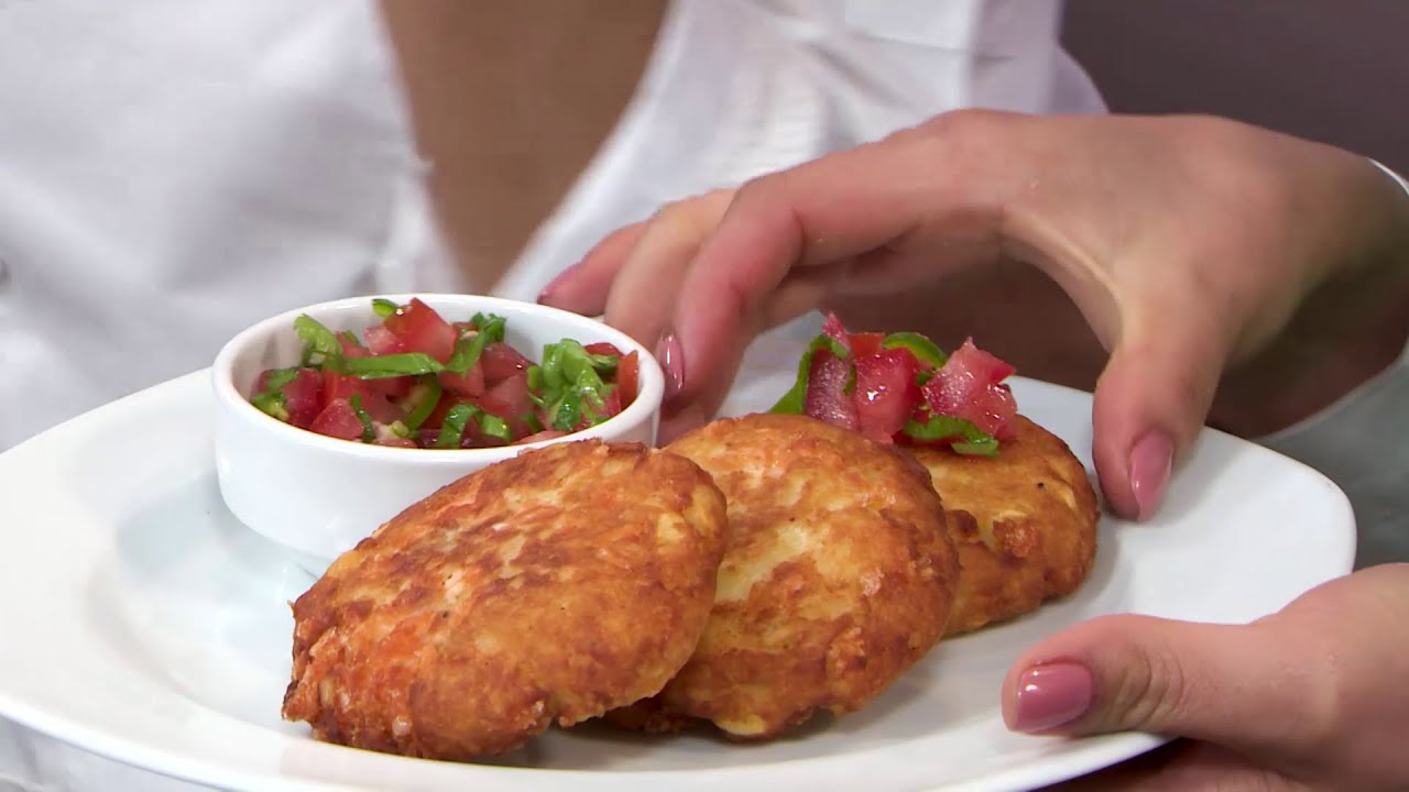 Tortitas de papas con salmón