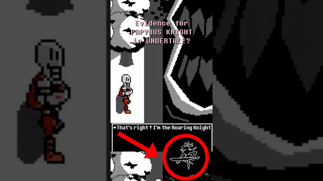 Evidence for PAPYRUS KNIGHT in Undertale Deltarune? #deltarune #undertale #papyrus #knight #sans