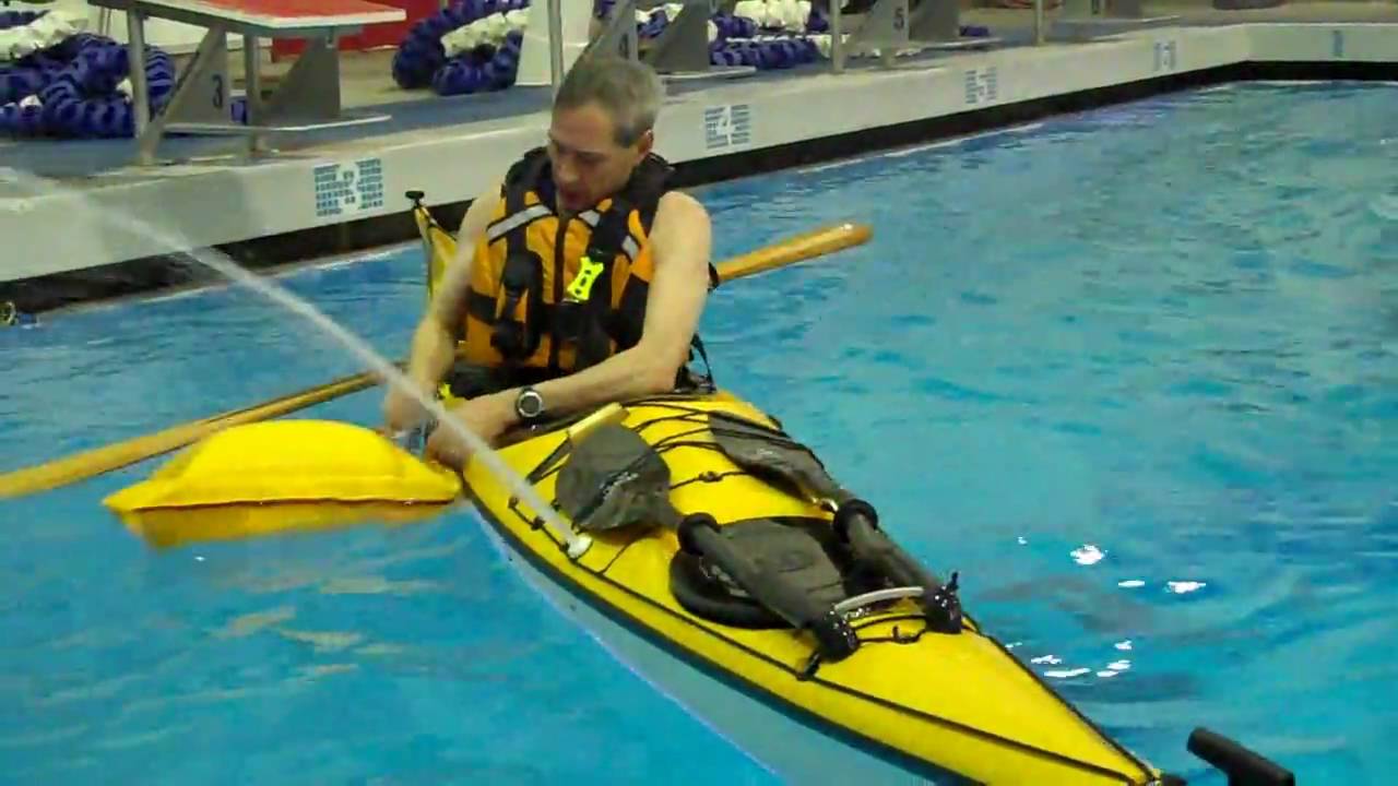 BLUEWATER KAYAK WORKS Paddle Float Re-entry PL 001.avi