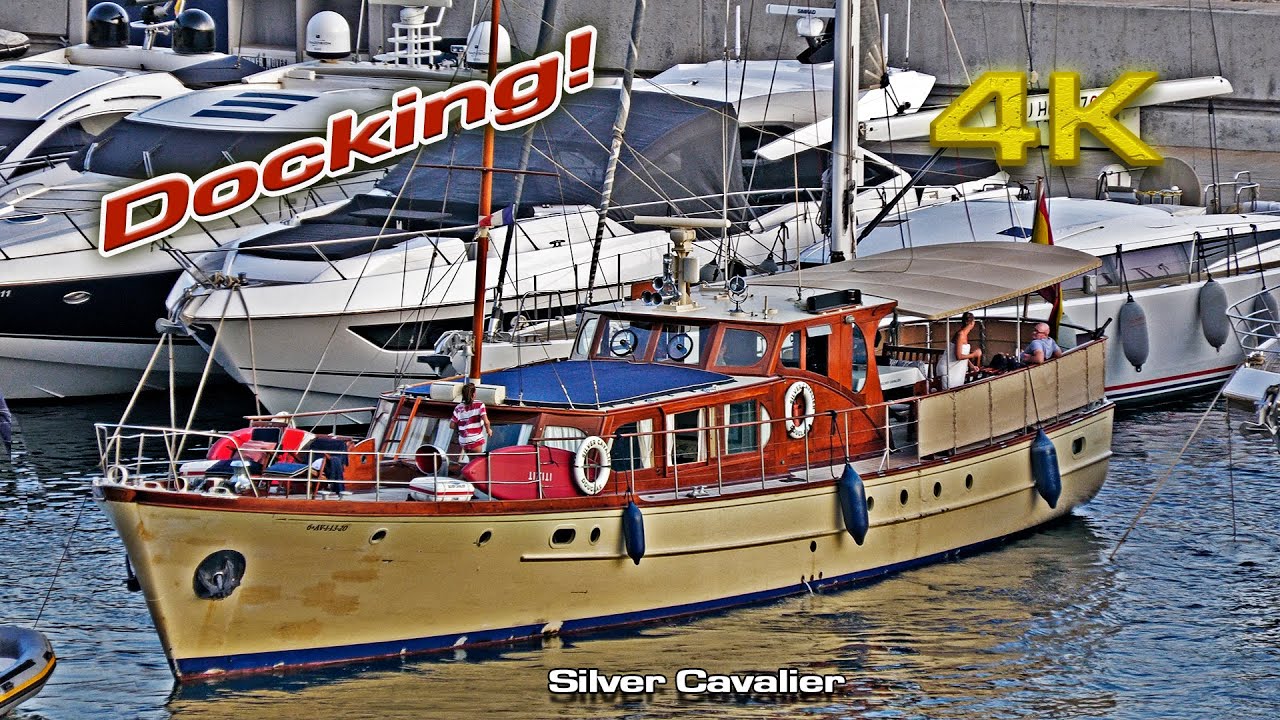 Classic yacht "Silver Cavalier" Classic Docking (No bow thruster)