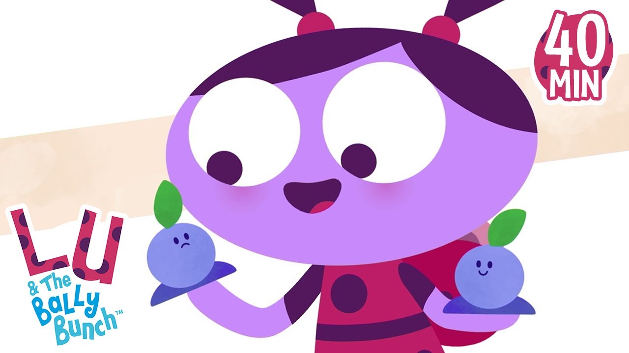 Find The Blueberries | NEW COMPILATION | Learning Cartoons for Kids | Lu and the Bally Bunch
