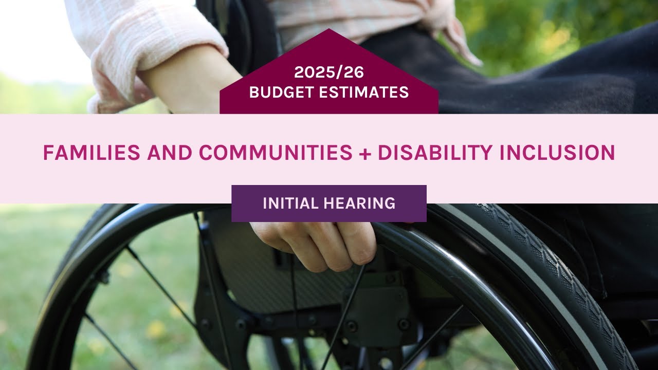 Budget Estimates 2025-2026 - Hon Kate Washington MP - 19 August 2025