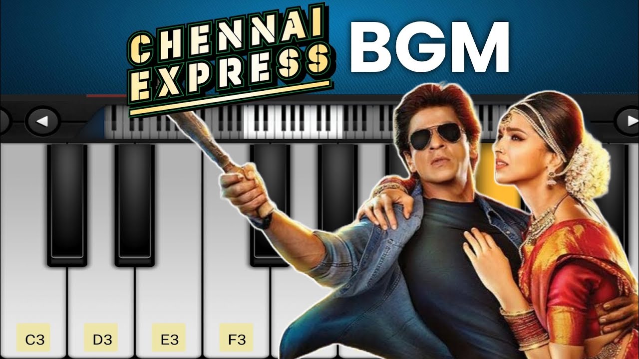 Chennai Express BGM/Theme | Easy Piano Tutorial With Free Notes