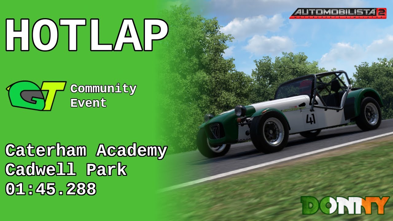 Hotlap | MoonieGT Discord | Caterham Academy | Cadwell Park | AMS2 | 01:45.288