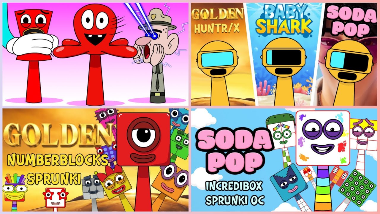 SKY Numberblocks Sprunki vs Garnold vs Soda Pop vs New Sprunki 😱 | Ultimate Battle