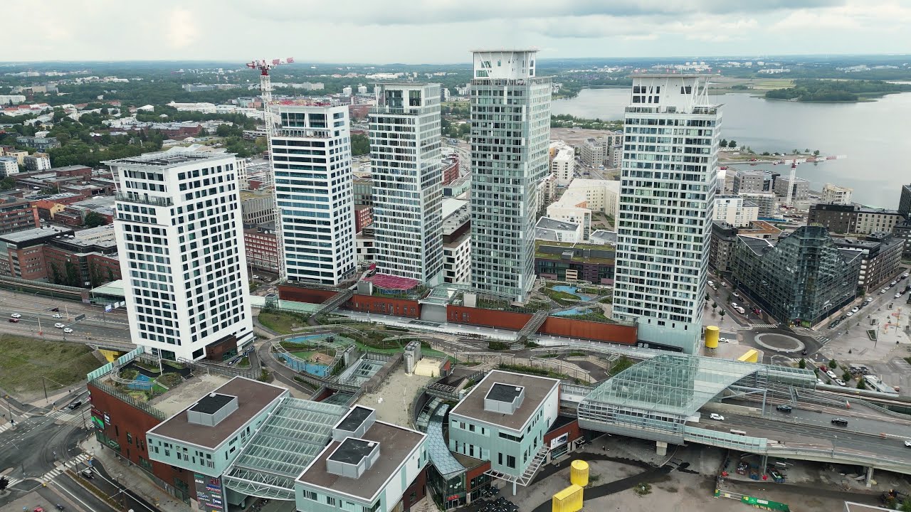 Helsinki Kalasatama Towers And Sompasaari, August 2024