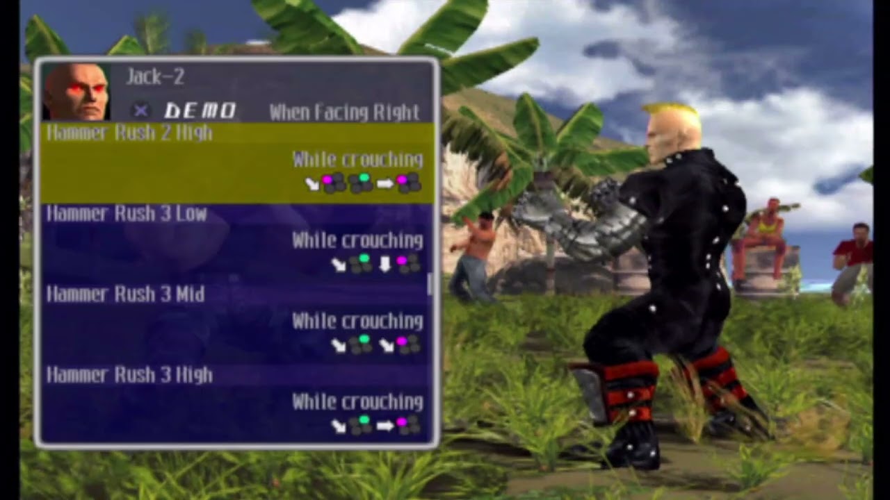 Tekken tag tournament jack 2 command list