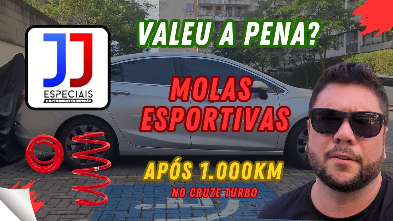 MOLAS ESPORTIVAS JJ: VALE A PENA? 🚗 AVALIAÇÃO COMPLETA APÓS 1.000KM NO CRUZE TURBO!