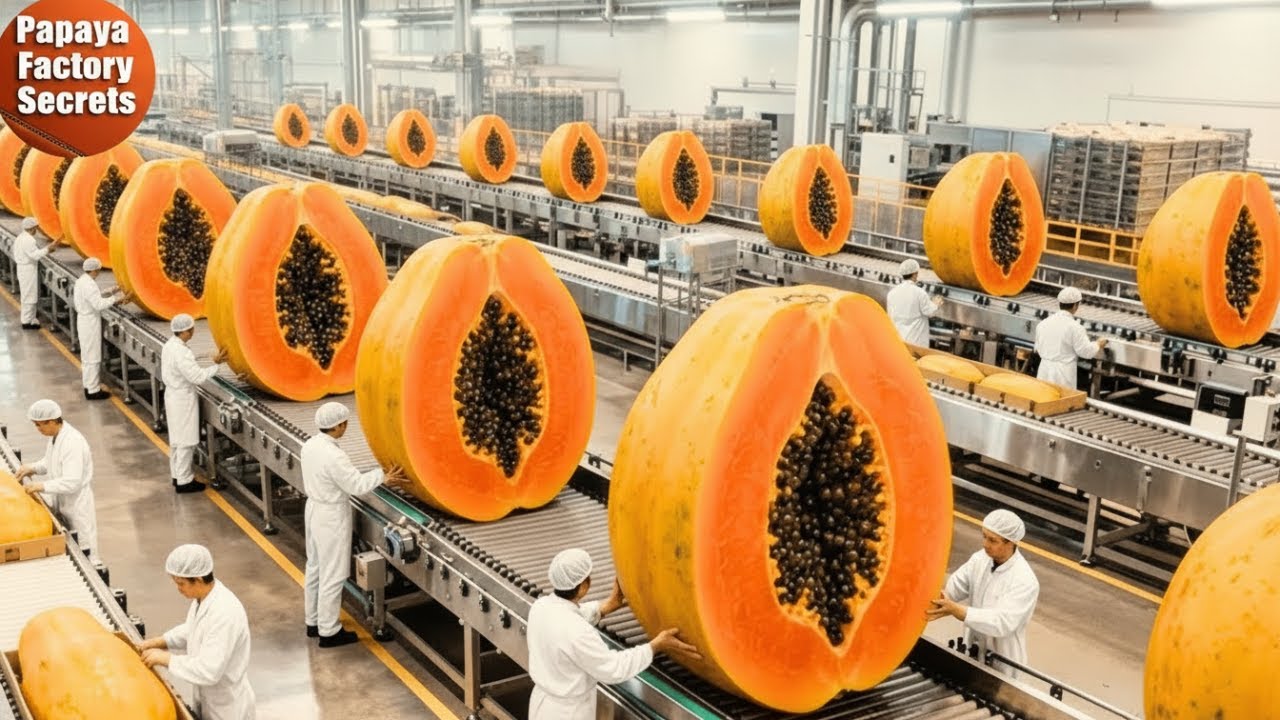 How Millions of Papayas Become Dessert - Inside a Modern Factory