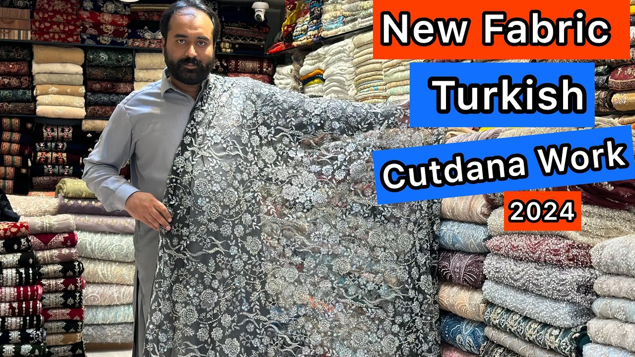 New Fabric Turkish Cutdana Work 2024 😍 Cutdana Work Embroidered Net 😍Net Cutdana Work Design 2024