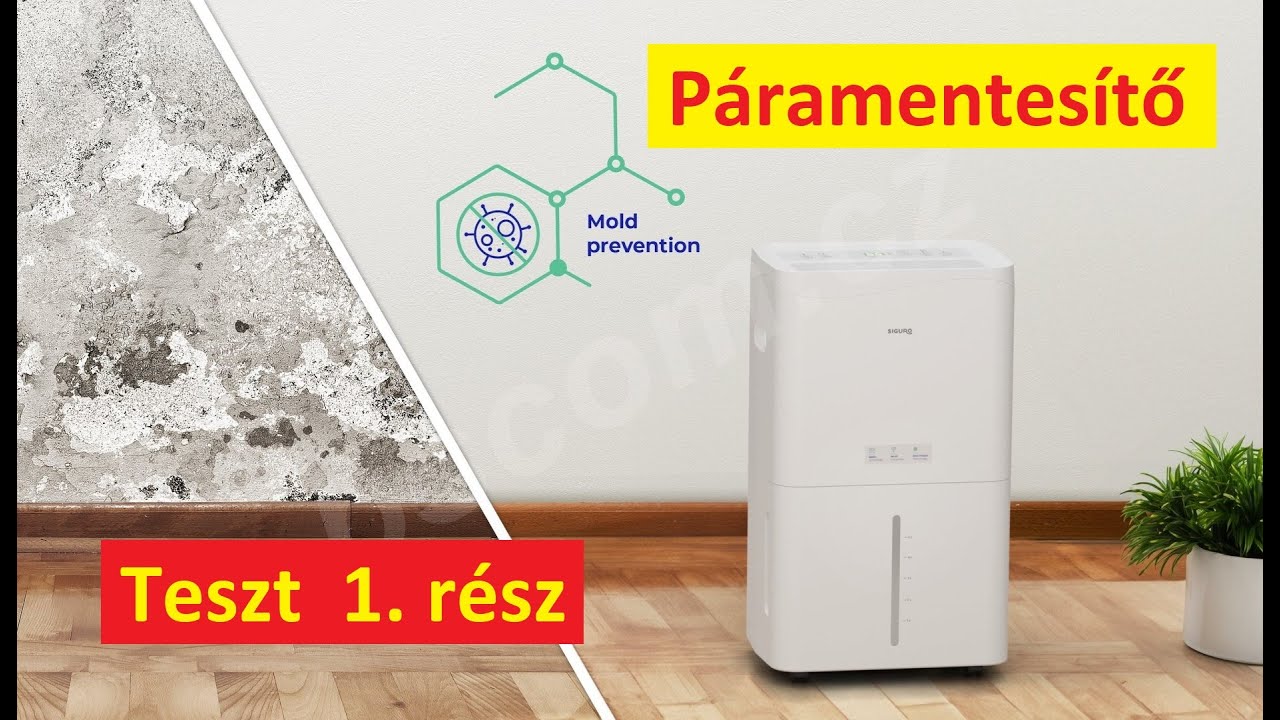 Milyen páramenetsítőt💧 válasszunk? Első tesztalanyunk Siguro DH-Q500W. 📈