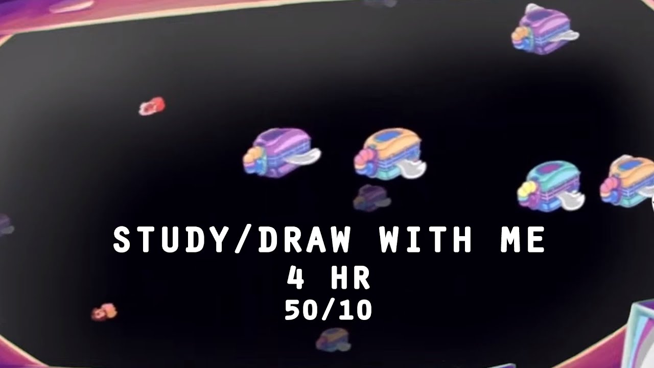 [🎵-only] 4-Hour Study/Draw with Me - Café Ambience ☕
