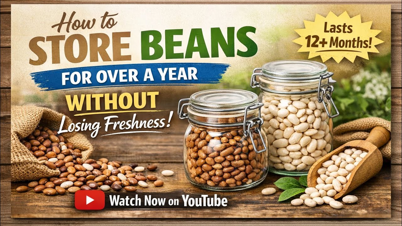 How to store beans for over a year without loosing freshness #food 