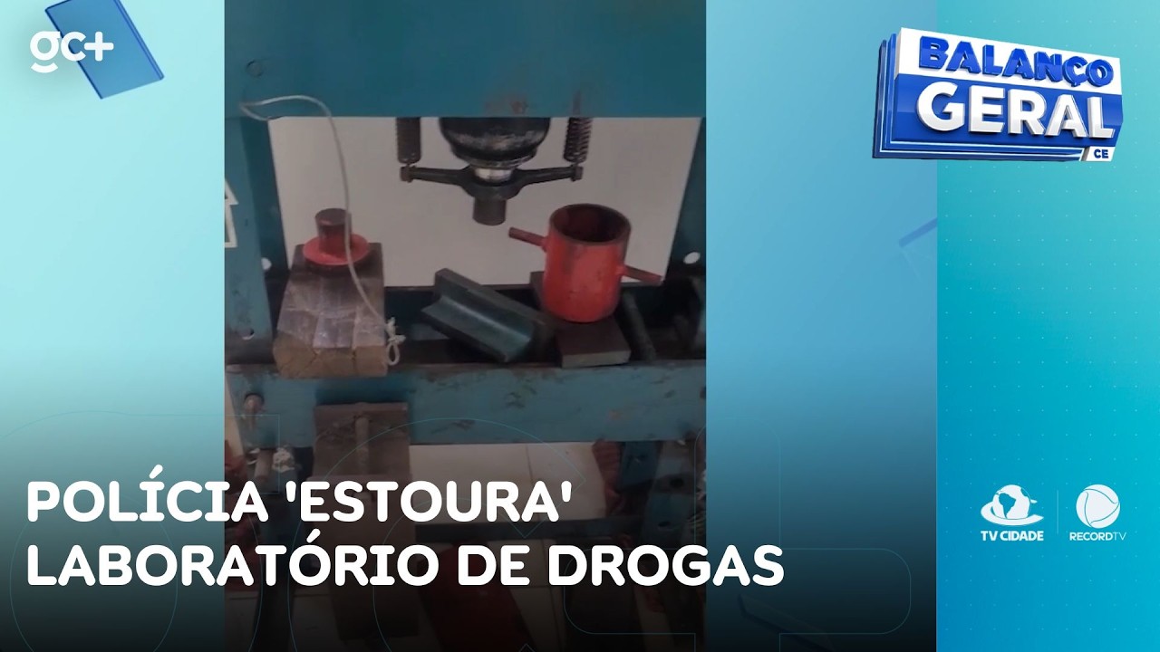 Polícia 'estoura' laboratório de drogas e prende dois suspeitos | Balanço Geral CE