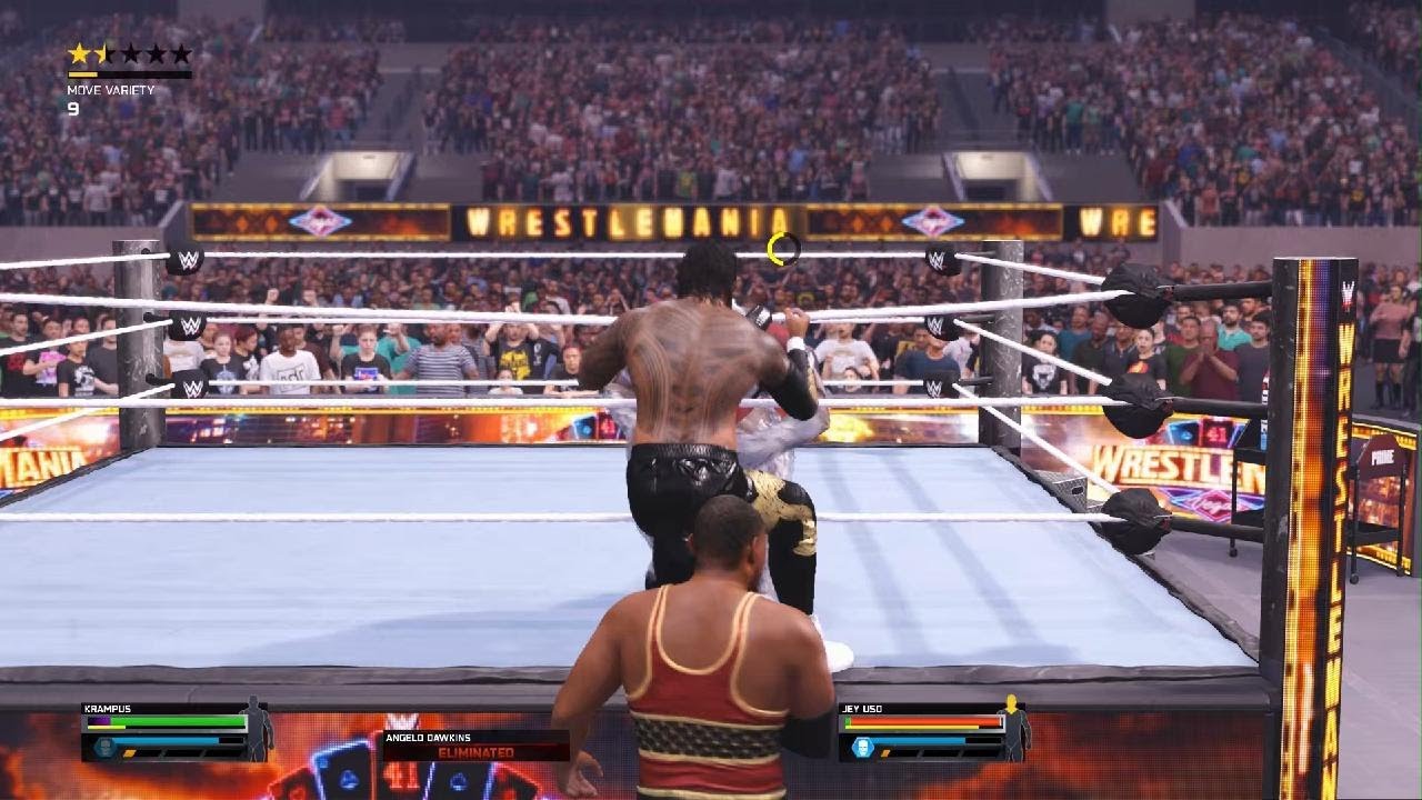 CM Punk vs. Seth Rollins versus Roman Reigns for the World Heavyweight Championship.