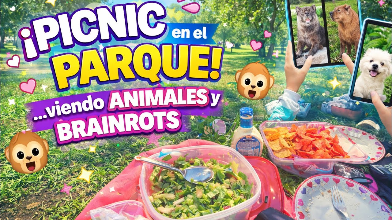 PICNIC EN EL PARQUE MORELOS CON AMIGOS 😱🧺 ENCONTRAMOS BRAINROTS 🔥
