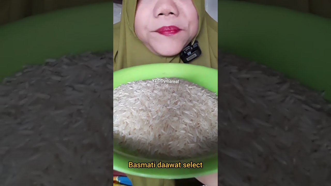 13.DYMA |ASMR RAW RICE EATING |Makan Beras | asmrrawriceeating| #asmrsounds  #asmr #shorts #mukbang