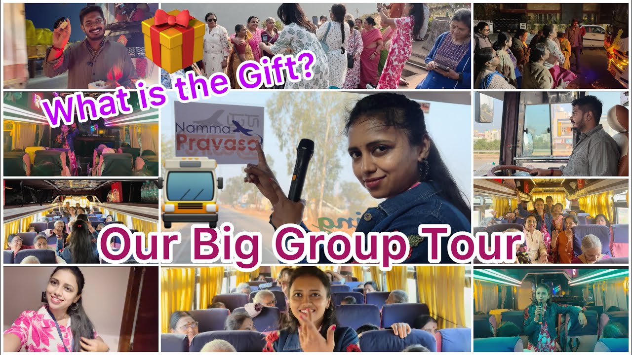 ❤️Our Big Group Tour of 27 🚍Driver❌ Brother☑️ ಗೆ ಏನ್ Gift ಕೊಟ್ಟೆ 🎁 ಹೇಗ್ Dance ಮಾಡಿದೀವಿ ನೋಡಿ 💃😁
