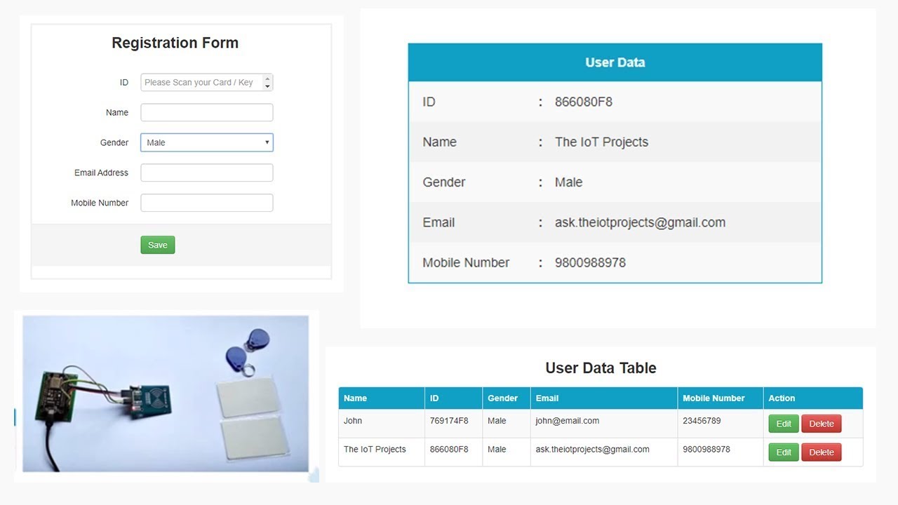 Подключите RFID к базе данных PHP и MySQL с помощью NodeMCU ESP8266
