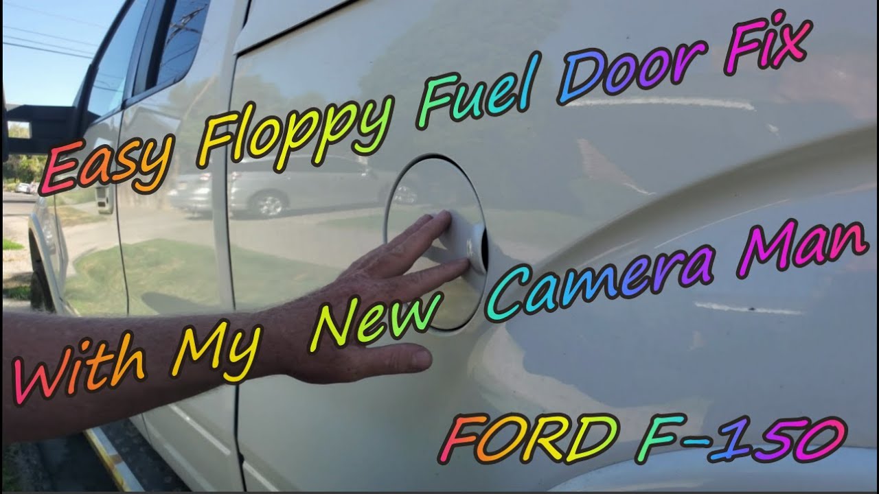 How To Fix Loose Floppy  Fuel door on F-150 the Easy way....Mostly