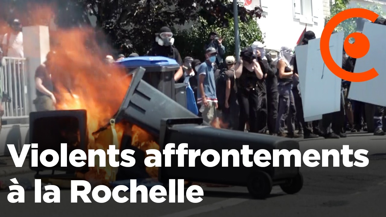La Rochelle : 400 « black blocs » contre les mégabassines (20 juillet 2024, La Rochelle, France)