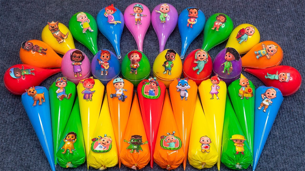 Cocomelon Slime Rainbow | JJ, TomTom, YoYo, Cody Colorful Slime Adventure! ASMR Satisfying