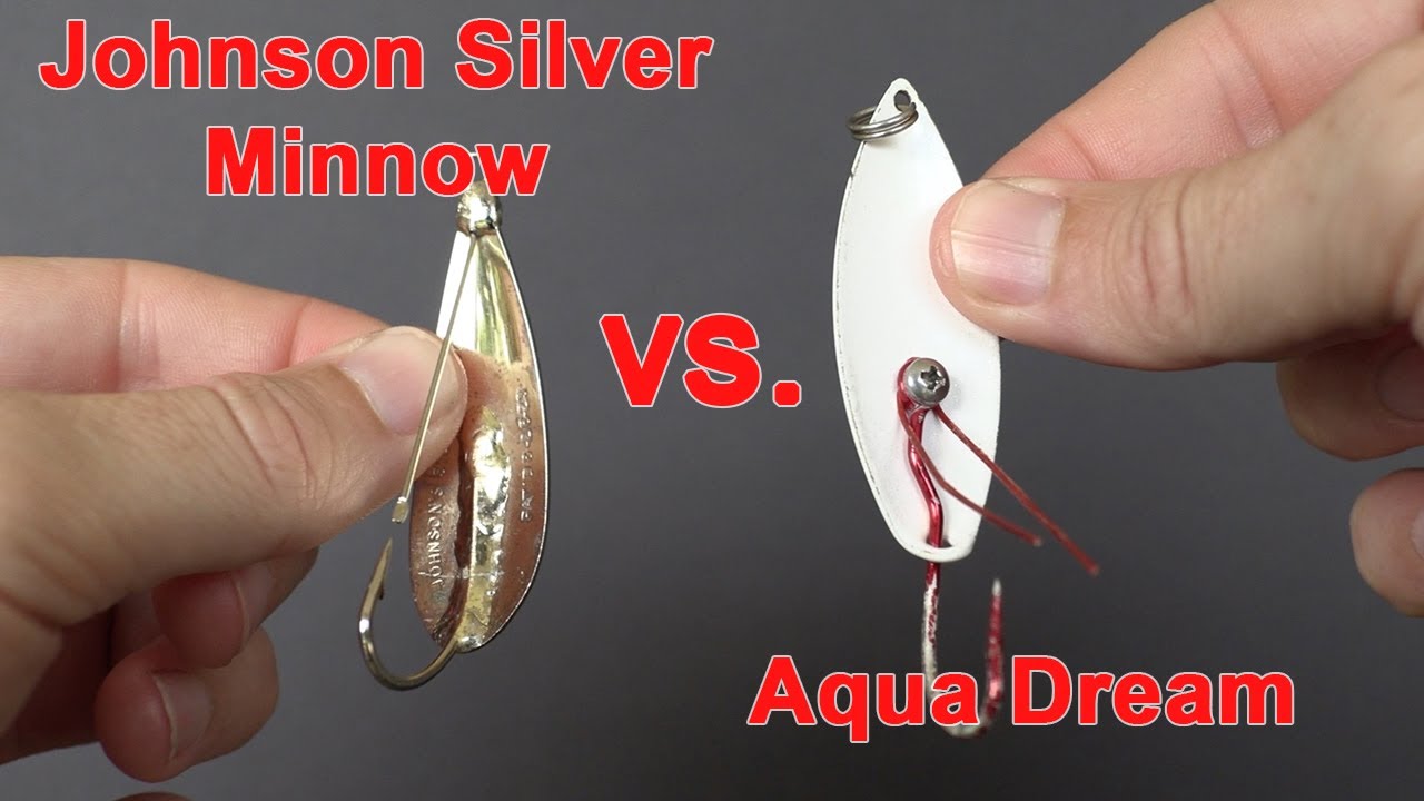 Aqua Dream Spoon vs Johnson Silver Minnow Spoon [Lure Comparison Test]