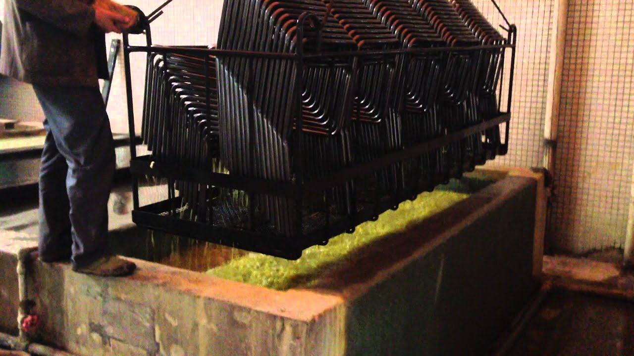 Phosphating before powder coating