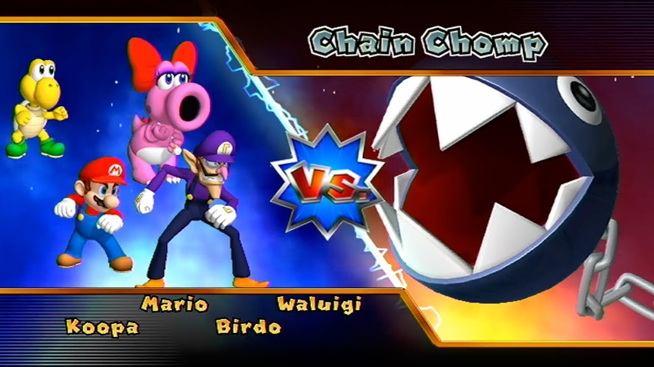 Mario Party 9 - Boss Rush - Mario vs Waluigi vs Birdo vs Koopa