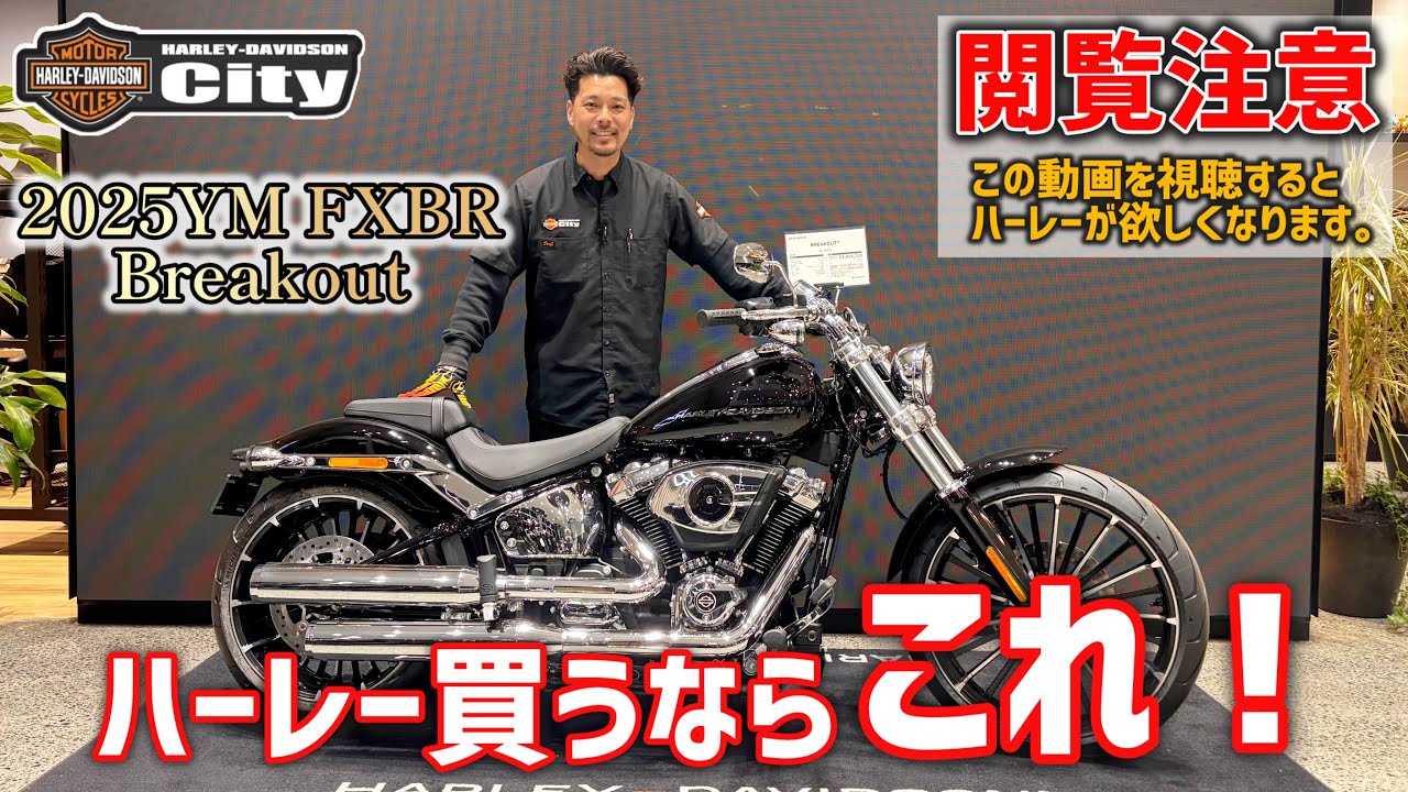 【ハーレー買うならこれ！】2025年FXBR 「新型 ブレイクアウト」を詳しく車両紹介！王道にして頂点の大人気車両！クロームが輝くカスタムクルーザー【一押し車両】#FXBR #BREAKOUT