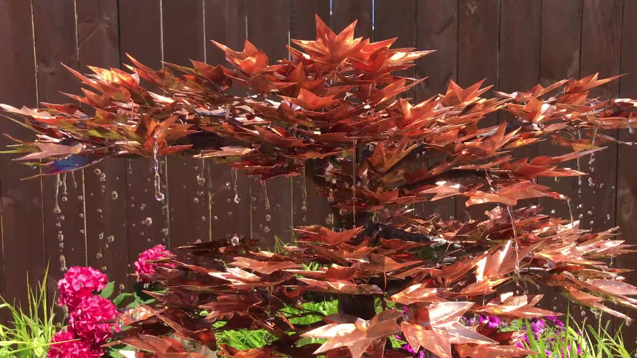 Japanese Maple Copper Fountain Tree Kit | Hand‑Crafted Garden Water Feature