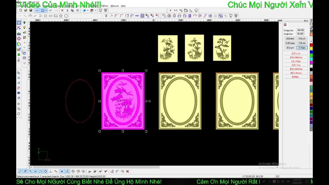 Hướng Dẫn Cắt Ghép Dán Tạo Khung Chỉ Trong Jdpaint 5 21   Cho Người Mới Vào Nghề